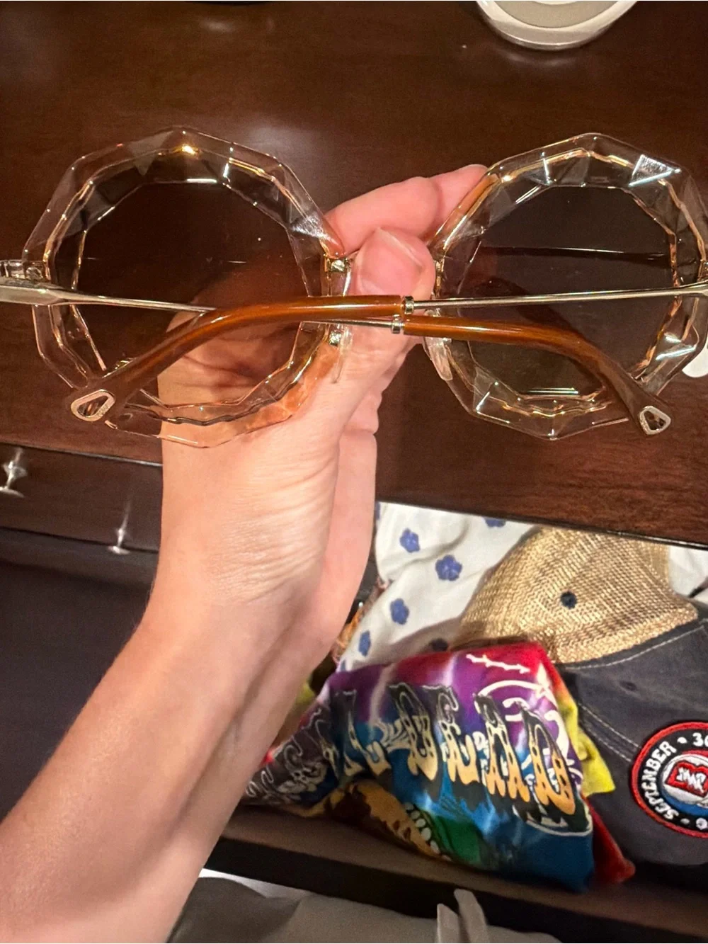 Chloe Rosie faceted CE160S sunglasses